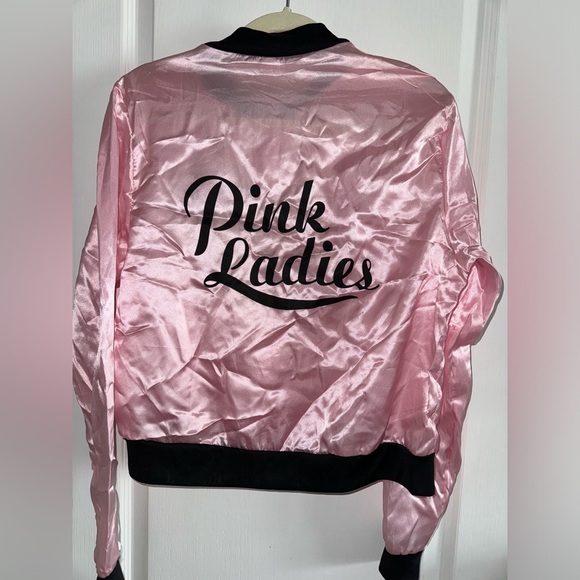 Grease Pink Ladies Halloween or Dance Costume Jacket Size Small - Picture 1 of 8